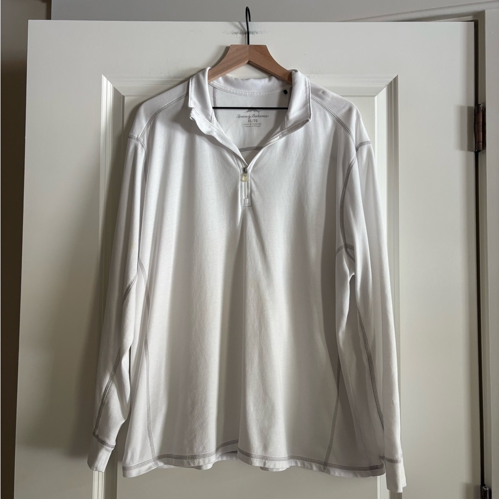 Tommy Bahama Men’s 1/4 Zip Lightweight Pullover - Picture 2 of 5